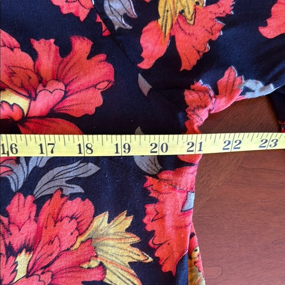 Vibrant Red and Orange Midi Dress - Picture 9 of 9